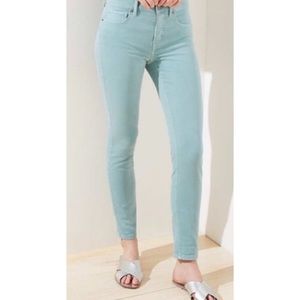 LOFT Mint Skinny Crop Jean